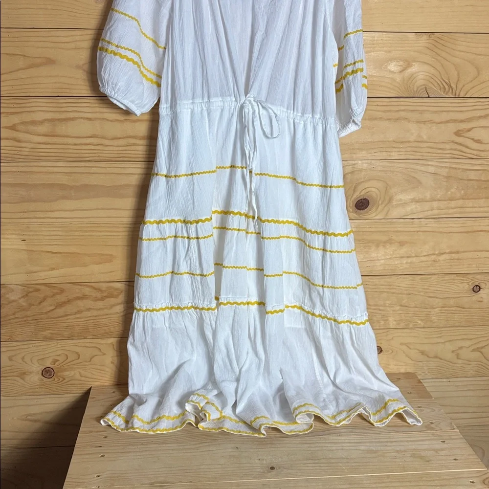 NWT Draper James white Rick rack detail dress 1x‎